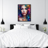 Glitter Sally Abstract Art Poster