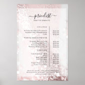 Glitter Salon Prijslijst Poster (Voorkant)