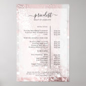 Glitter Salon prijslijst Poster (Voorkant)