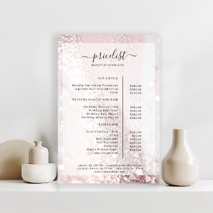 Glitter Salon prijslijst Poster