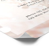Glitter Salon Prijslijst Poster (Hoek)