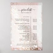 Glitter Salon Prijslijst Poster (Voorkant)