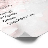 Glitter Salon prijslijsten Poster (Hoek)