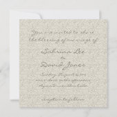 Glitter Sandy Beach Weddenschap Kaart (Achterkant)