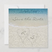 Glitter Sandy  Bruiloft Save the Date (Voorkant)