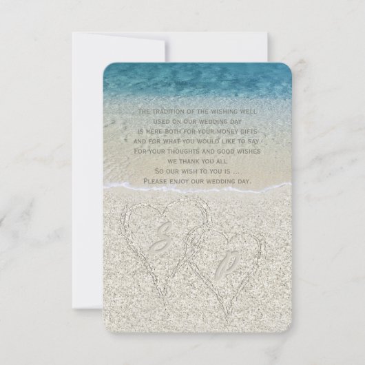 Glitter Sandy  Bruiloft Wensput Kaart (Voorkant)