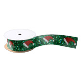 Glitter Santa Hat Satijnen Lint (Spoel)