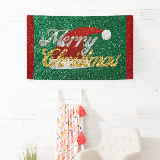 Glitter Santa Hat Spandoek (Insitu)
