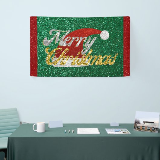 Glitter Santa Hat Spandoek (Beurs)