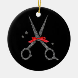Glitter-schaar - Haardestraalstylist kerst Keramisch Ornament
