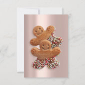 Glitter-schijven Roos Gold-kerstavond Kaart (Achterkant)