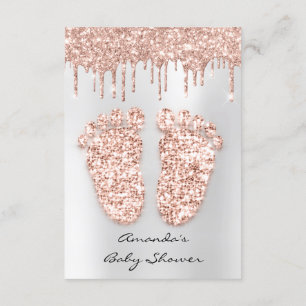 Glitter-schijven Roos Grijs GrijsBabykatoen Kaart