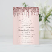 Glitter-schijven Roos Vrijgezellenfeest Swert16th Kaart (Staand voorkant)