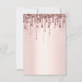 Glitter-schijven Roos Vrijgezellenfeest Swert16th Kaart (Achterkant)