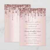 Glitter-schijven Roos Vrijgezellenfeest Swert16th Kaart (Voorkant / Achterkant)