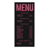 Glitter Schoonheidssalon Schoonheidsspeciaalzaak M Reclamekaart (Voorkant)