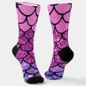 Glitter Schubben Patroon Sokken (Gebogen)