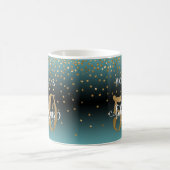 Glitter Script 50 & Fabulous Turquoise Zwarte Ombr Koffiemok (Center)