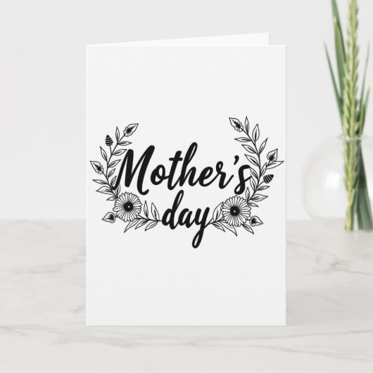 Glitter Script Moederdagkaart Kaart (Voorkant)