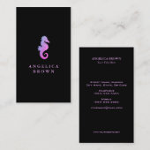 Glıtter Seahorse Visitekaartje (Voorkant / Achterkant)