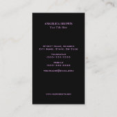 Glıtter Seahorse Visitekaartje (Achterkant)