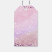 Glitter Sequins Disco Ball Girl Cadeaulabel (Achterkant)
