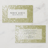 Glitter Sequins Hair Stylist Mode Sjabloon Visitekaartje (Voorkant / Achterkant)