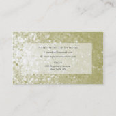 Glitter Sequins Hair Stylist Mode Sjabloon Visitekaartje (Achterkant)