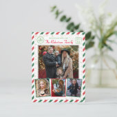  Glitter-serie Foto's Airmail met Kerstmis Briefkaart (Staand voorkant)
