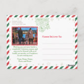  Glitter-serie Foto's Airmail met Kerstmis Briefkaart (Achterkant)