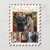 Glitter-serie Foto's Airmail met Kerstmis Briefkaart (Voorkant)