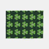 Glitter Shamrock and Fleece Blanket (Voorkant (Horizontaal))
