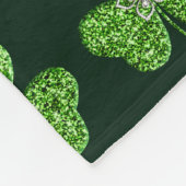Glitter Shamrock and Fleece Blanket (Hoek)