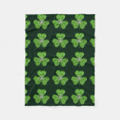 Glitter Shamrock and Fleece Blanket Deken (Voorkant)