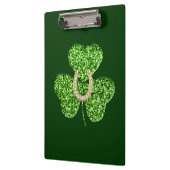 Glitter Shamrock and Hoefijzer Cliboard Klembord (Links)