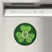 Glitter Shamrock and Hoefijzer Magnet (Insitu (Vaatwasser))