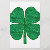 glitter shamrock briefpapier (Voorkant)