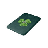 Glitter Shamrock en Flower badmat (Gekanteld)