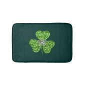 Glitter Shamrock en Flower badmat (Voorkant)