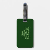 Glitter Shamrock en Flower Bagagelabel (Achterkant verticaal)