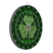 Glitter Shamrock en Flower Dart Board Dartbord (Voorkant Links)