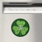 Glitter Shamrock en Flower Magnet (Insitu (Vaatwasser))