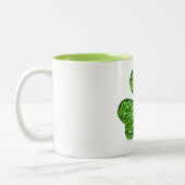 Glitter Shamrock en Flower Mok (Links)