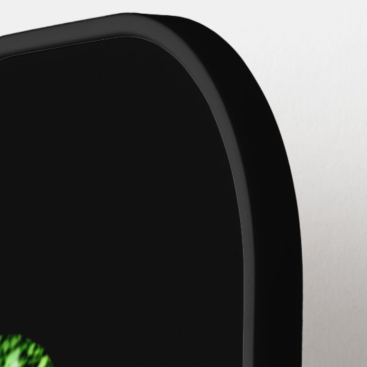 Glitter Shamrock en Flower Pickleball Paddle (Links Detail)