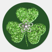 Glitter Shamrock en Flower Stickers (Voorkant)