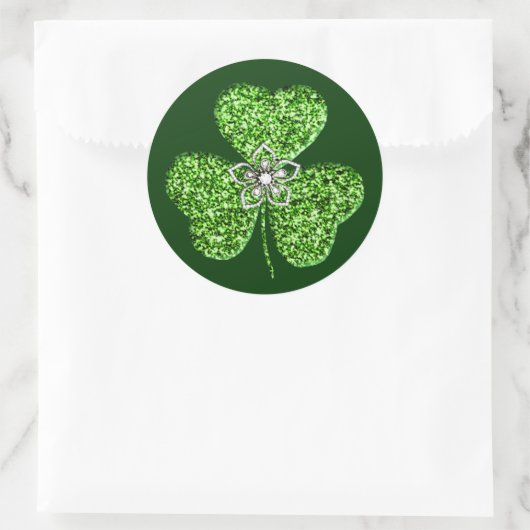 Glitter Shamrock en Flower Stickers (Tas)