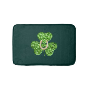 Glitter Shamrock en Hoefijzer badmat