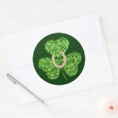 Glitter Shamrock en Hoefijzer Stickers (Envelop)