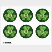 Glitter Shamrock en Hoefijzer Stickers (Vel)