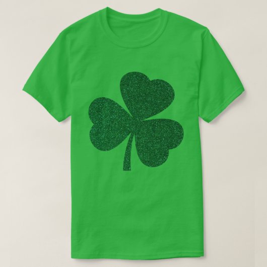 Glitter Shamrock T-shirt voor dames - St. Patrick' (Design voorkant)
